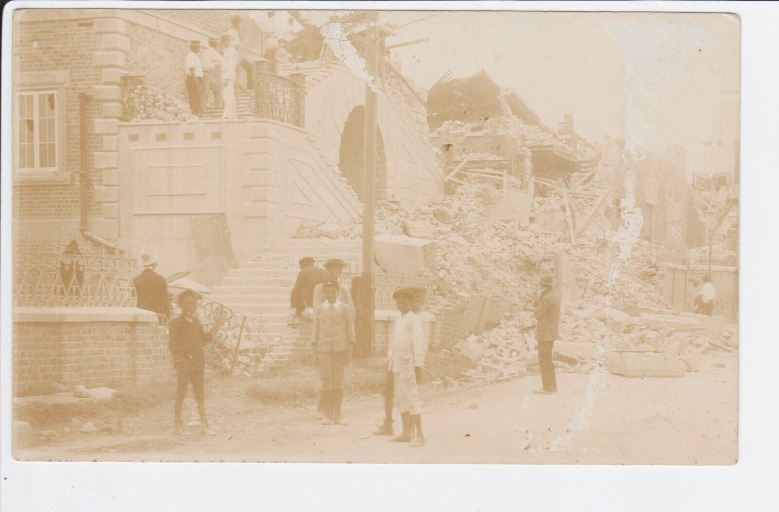 RPPC Earthquake Aftermath Ruins San Francisco 1906 Real Photo Postcard UN-POSTED