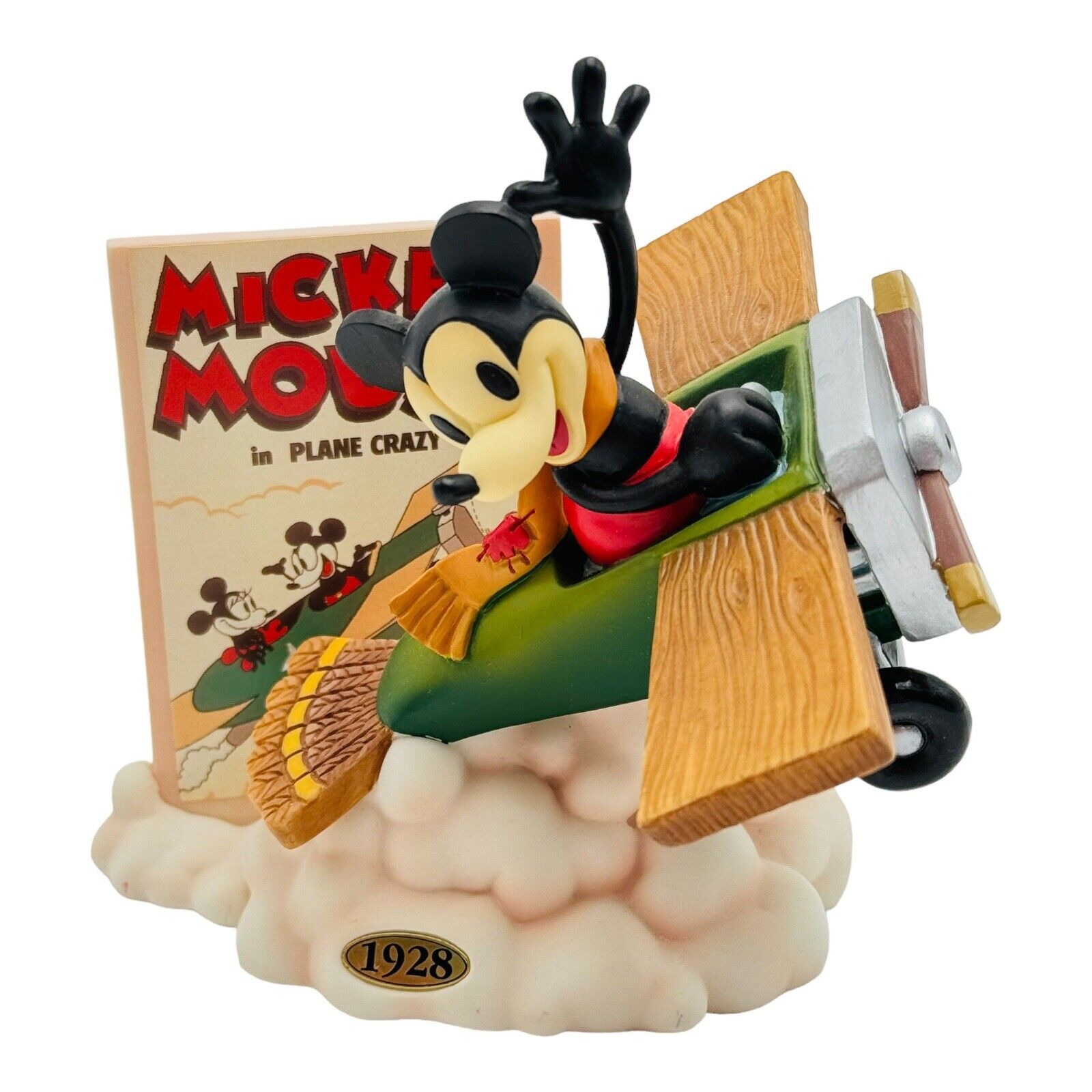 Disney Enesco The Best Of Mickey Plane Crazy Figurine 1928 LE 1998 VINTAGE