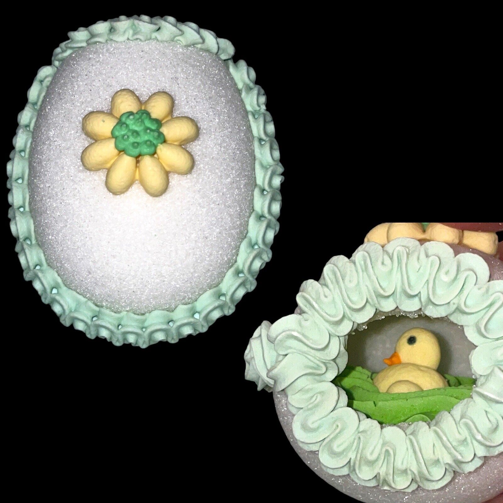 NIB KenCraft Panoramic Easter Sugar Egg 3\