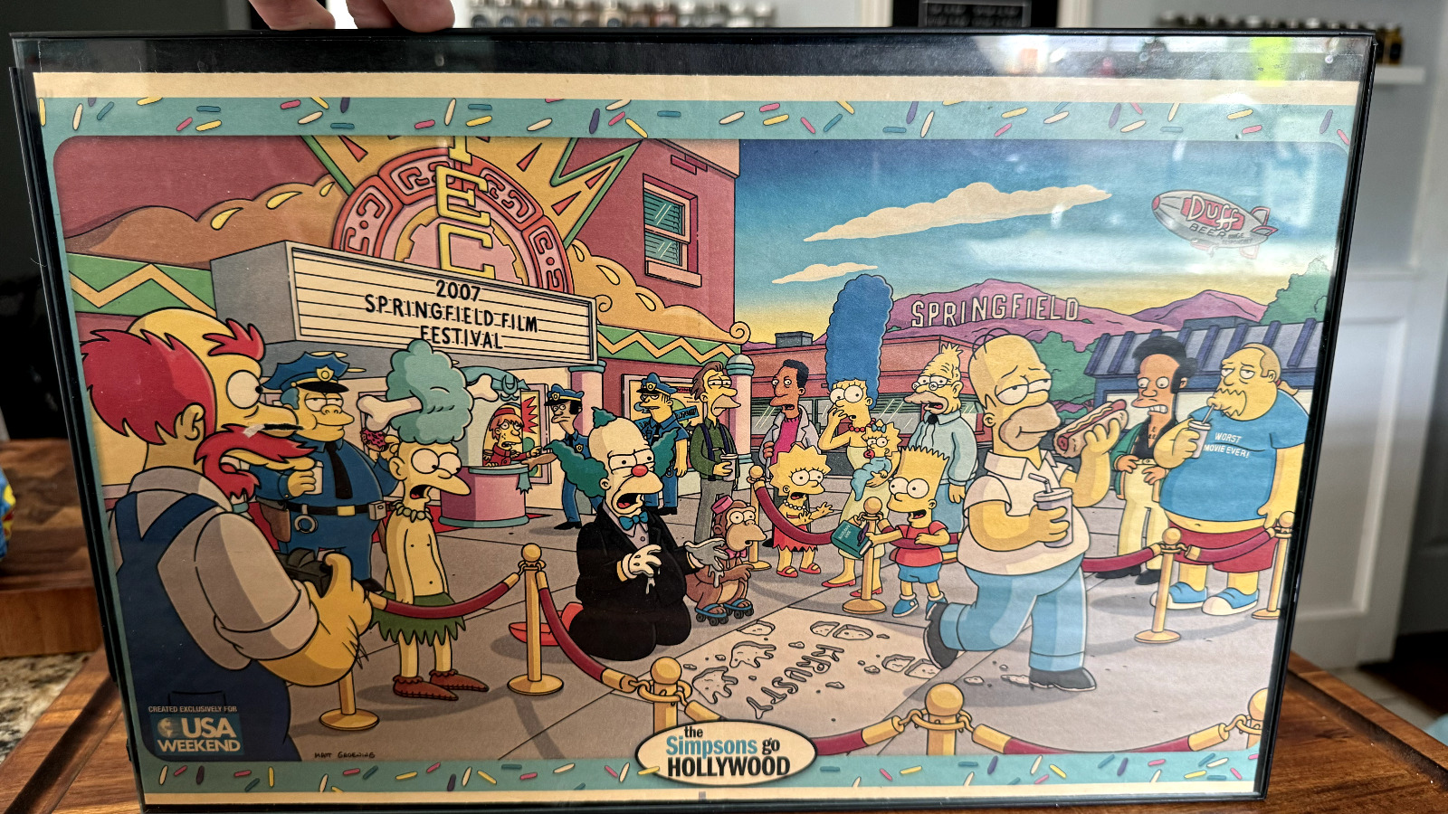 The Simpsons VERY rare poster vintage - 2007 USA today exclusive. 