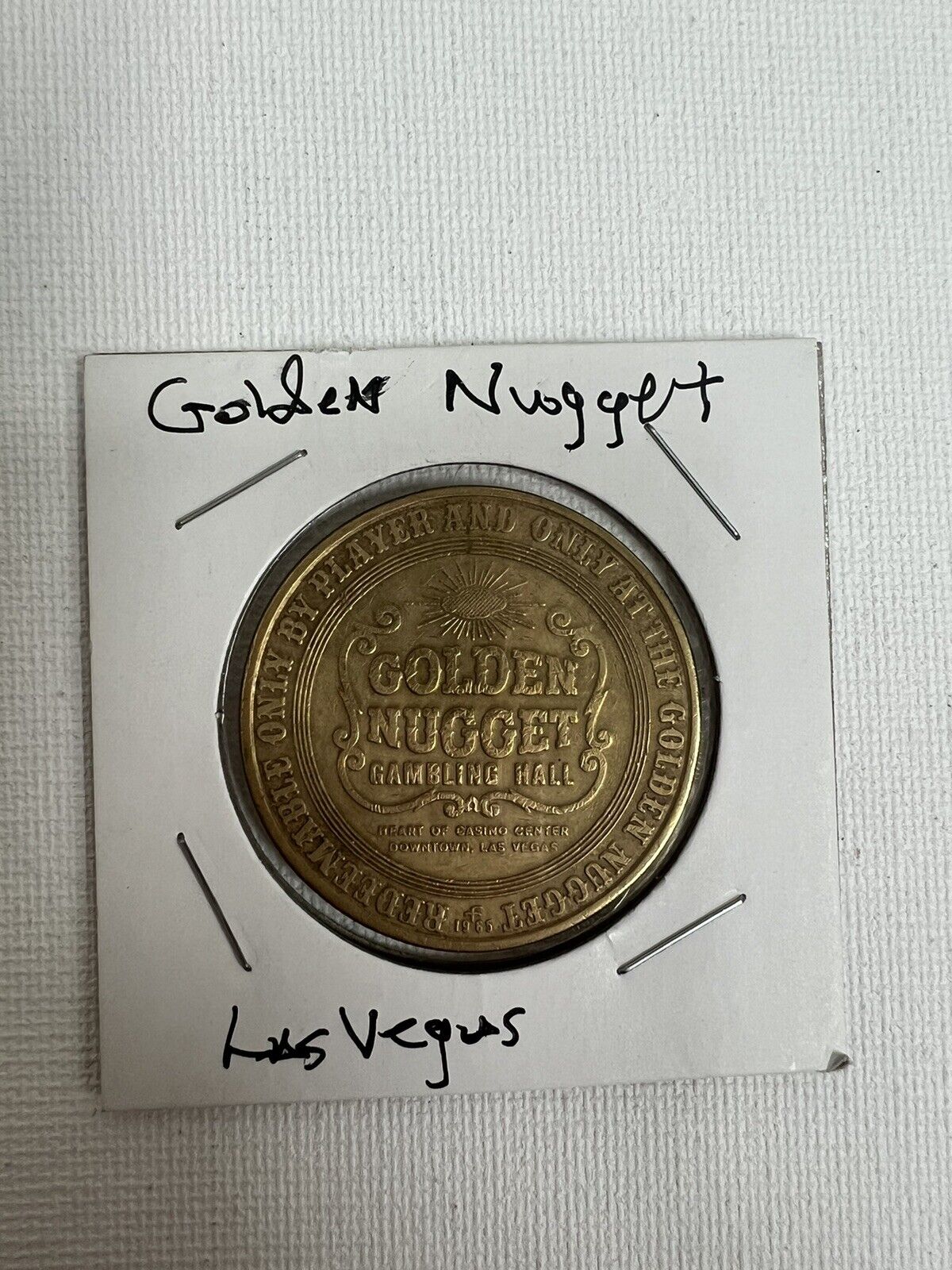 $1 Golden Nugget Token Las Vegas Nevada