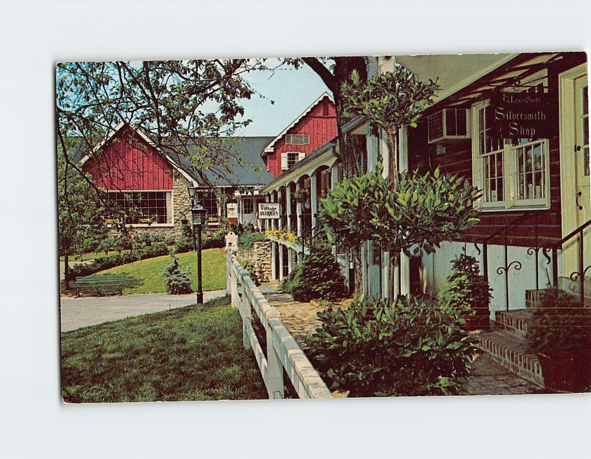 Postcard Village Green Peddler's Village Lahaska Pennsylvania USA