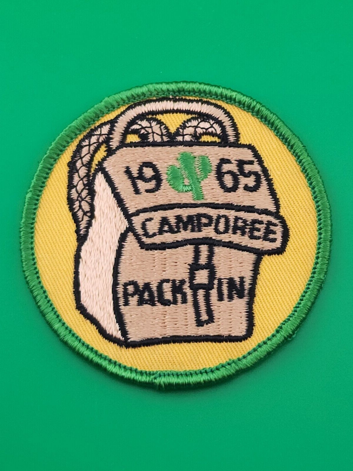 1965 Camporee Pack In Patch BSA Boy Scouts Of America NEW