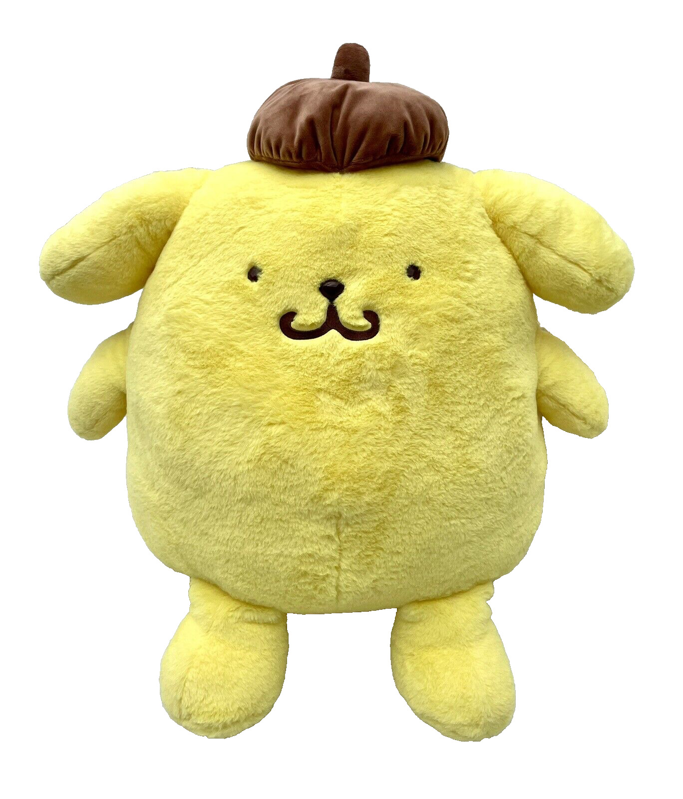 Huge 24” yellow PompomPurin Jumbo Fluffy Super Big Plush Sanrio Japan Excellent