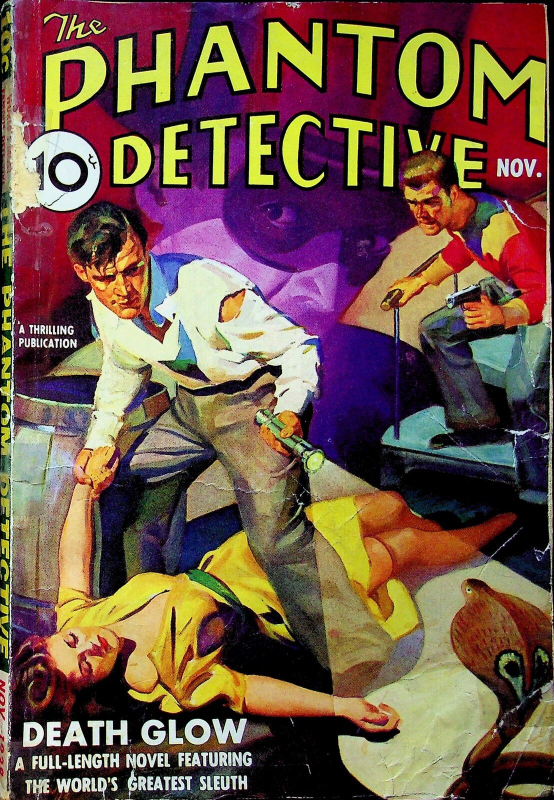 Phantom Detective Pulp Nov 1938 Vol. 25 #1 GD