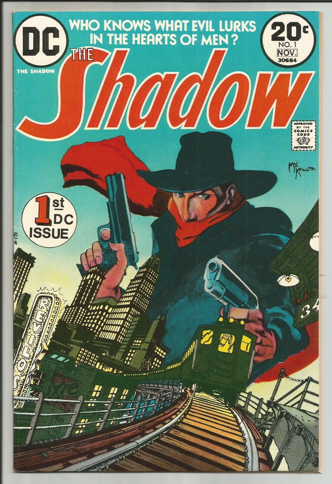 THE SHADOW #1 (1973) Vintage Key Comic 1st App MICHAEL KALUTA DC Bronze Age