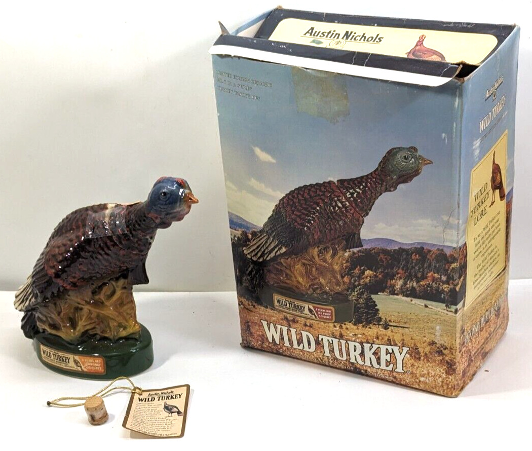 Austin Nichols Wild Turkey Limited Edition Ceramic Decanter #7 Turkey Taking Off