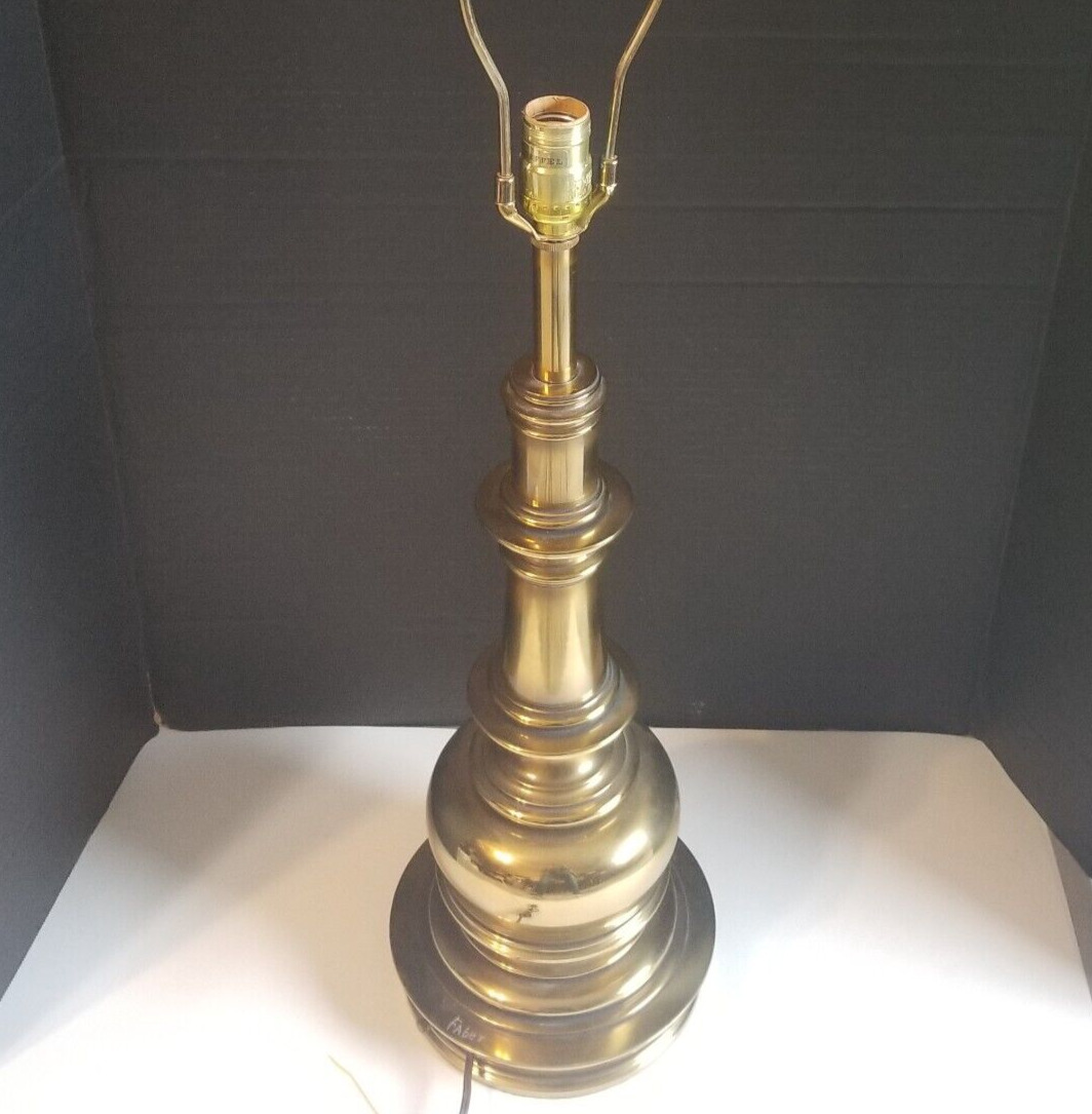 Vintage Stiffel Brass Urn Accent Table Lamps Neoclassical