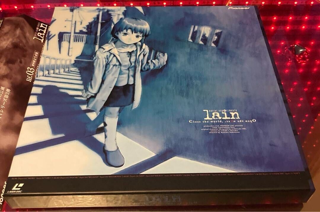 Serial experiments lain laser disc LD Box 5 Disc set Yoshitoshi Abe Pioneer