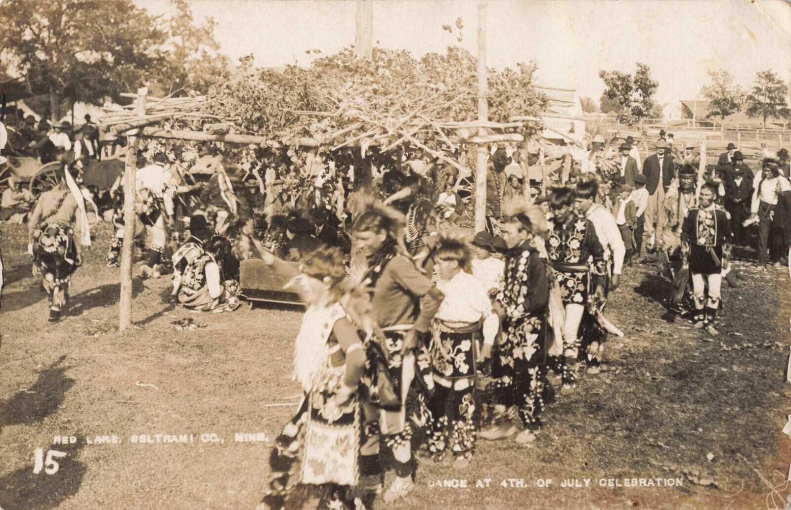 Dance 4th of July Indian Reservation Red Lake Beltrami County Minnesota MN 1908