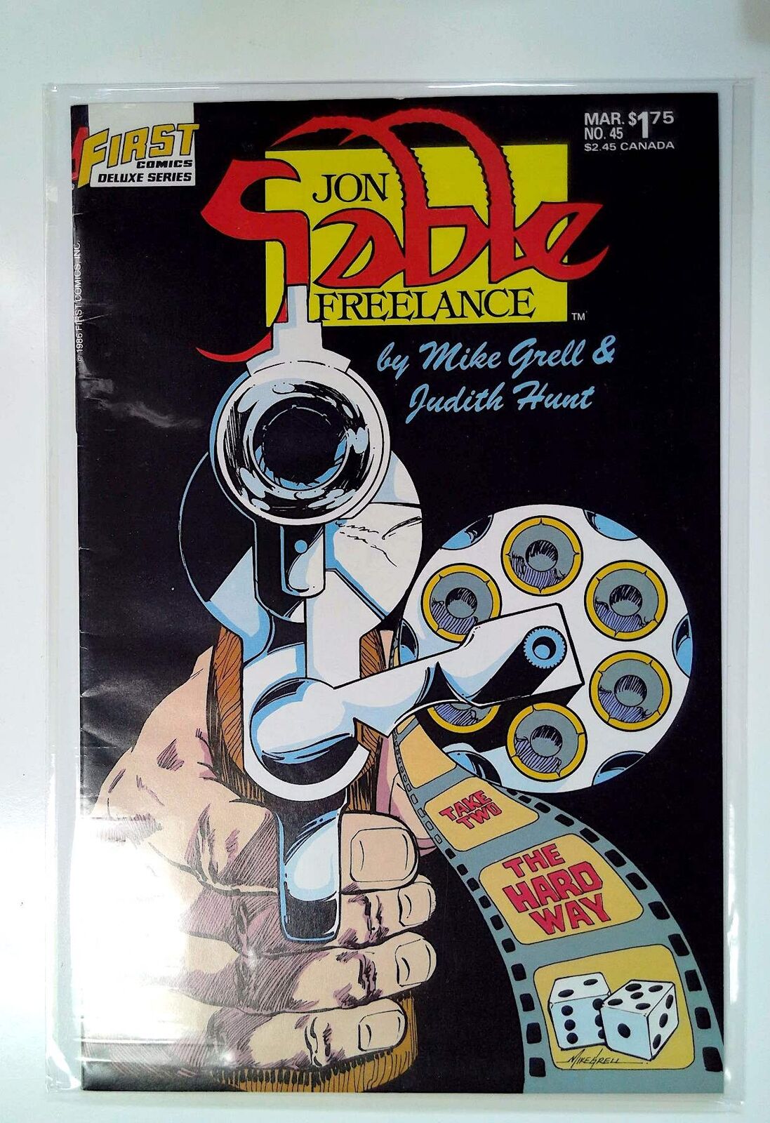 Jon Sable, Freelance #45 First Comics (1987) VF- 1st Print Comic Book