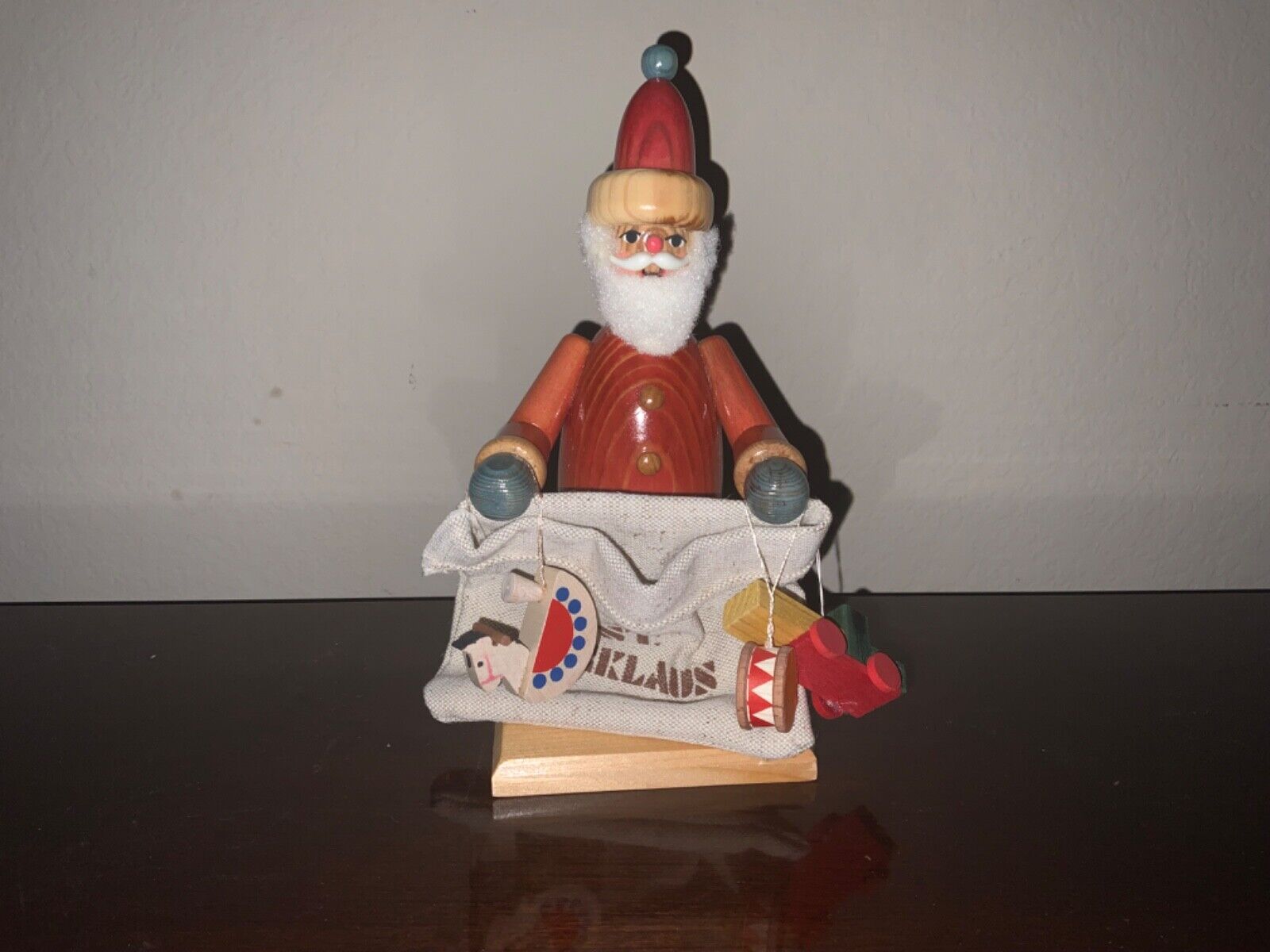 erzgebirgische volkskunst vintage Santa smoker