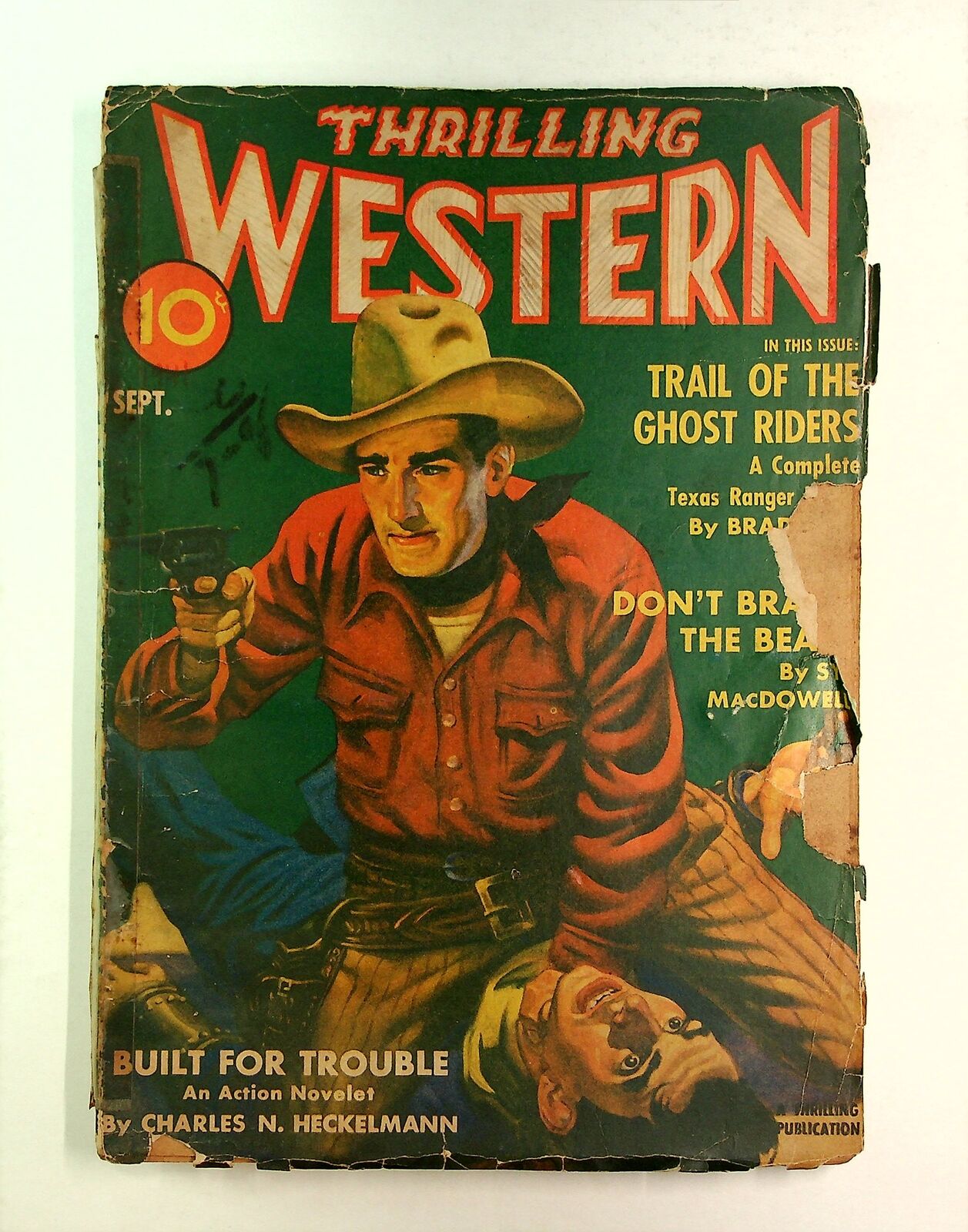 Thrilling Western Pulp Sep 1941 Vol. 27 #3 FR Low Grade