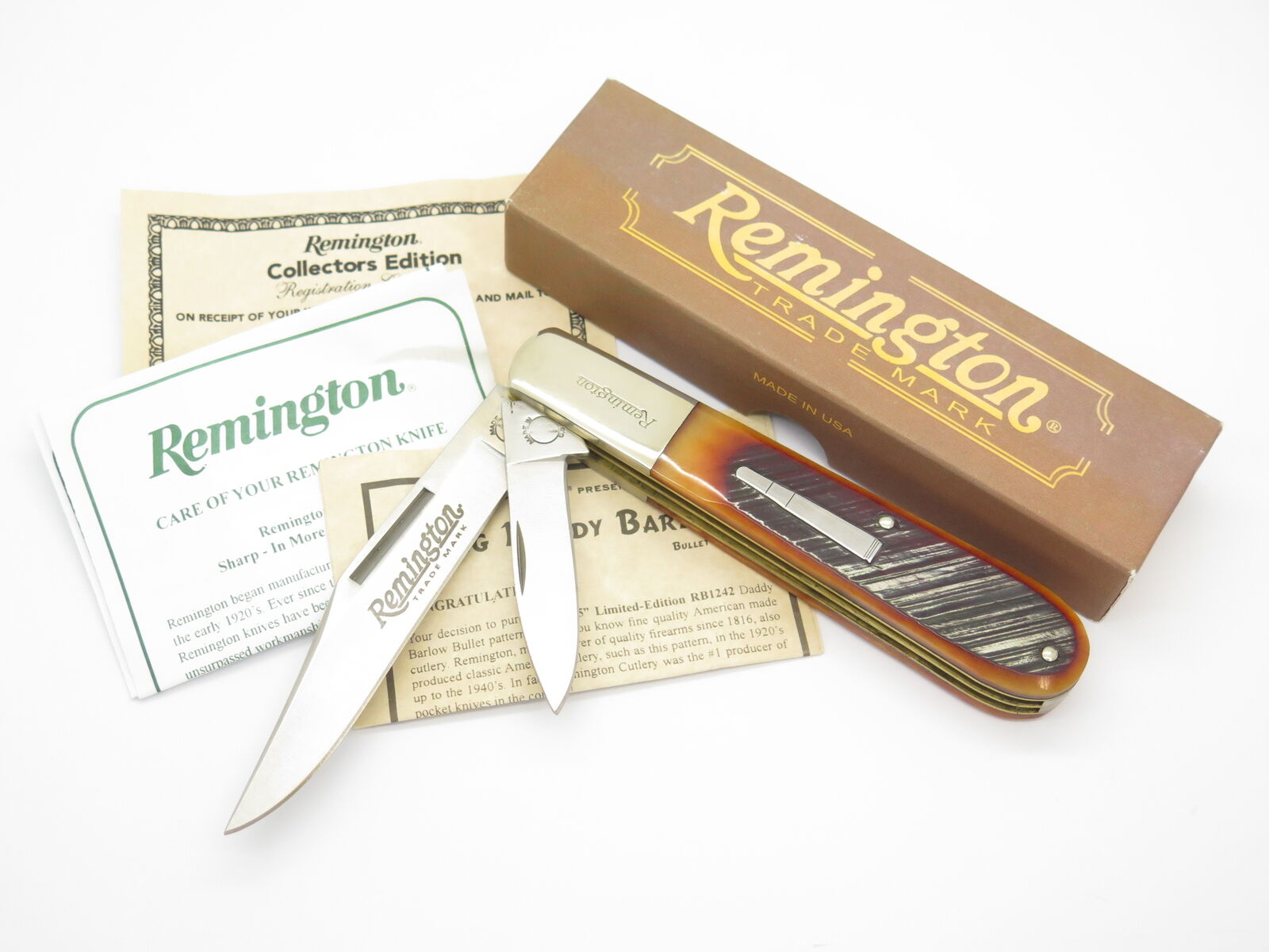 2009 Remington RB1242 Big Daddy Barlow Bullet USA Carbon Folding Pocket Knife