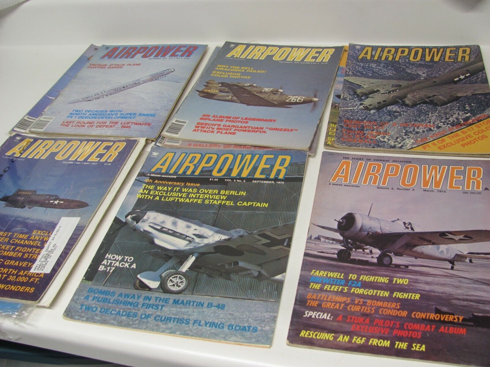 Lot of 16 - Airpower Magazine Military Combat Fighter Aircraft 1970s