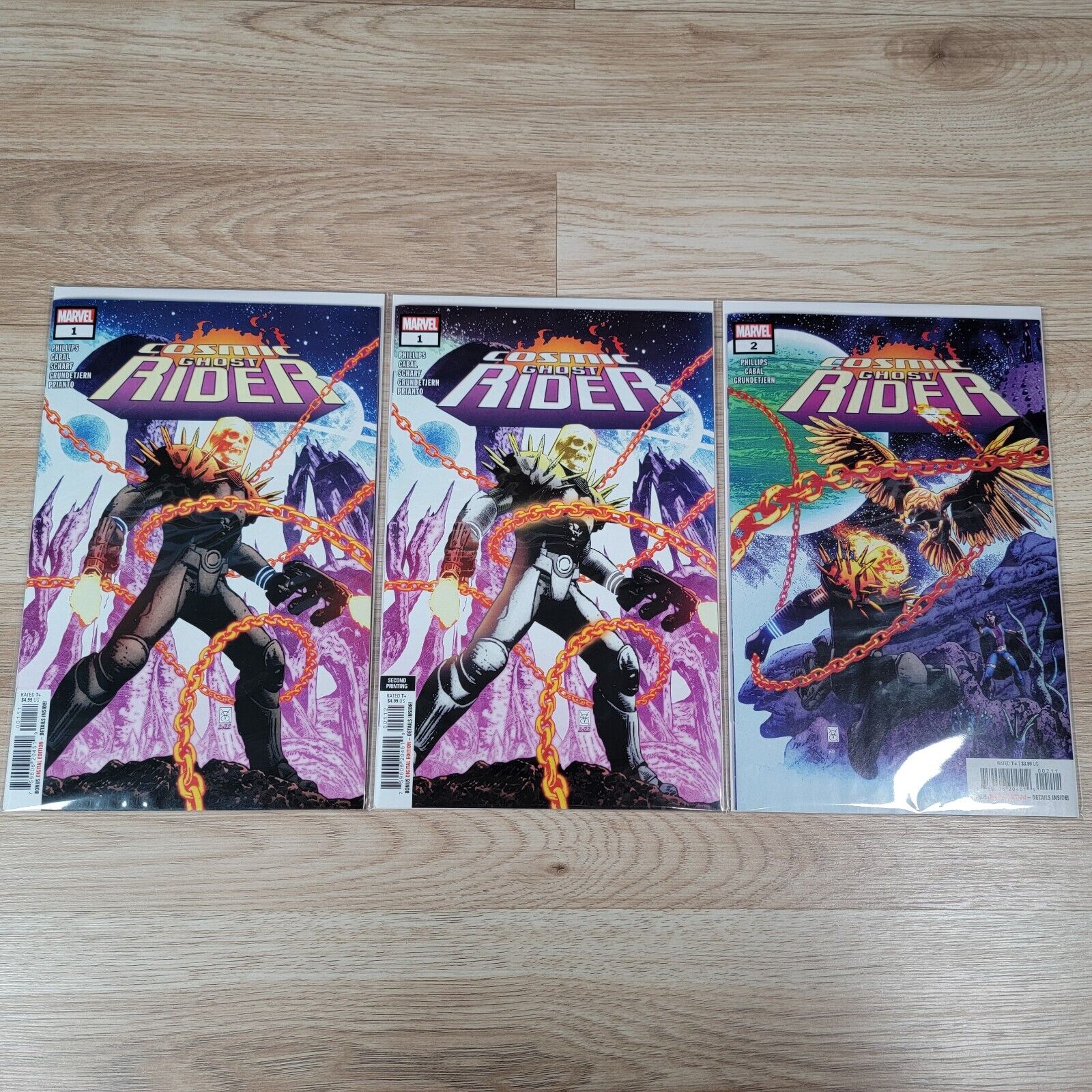 Cosmic Ghost Rider #1-2 1st 2nd Print Variants Marvel Comics 2023 Lot of 3
