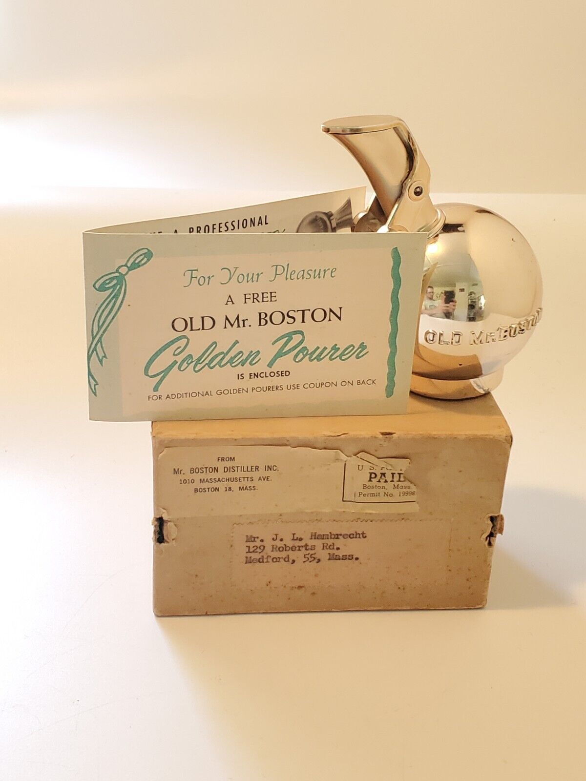 1960\'s Old Mr. Boston Brand Fine Liquors Advertising 3.75\