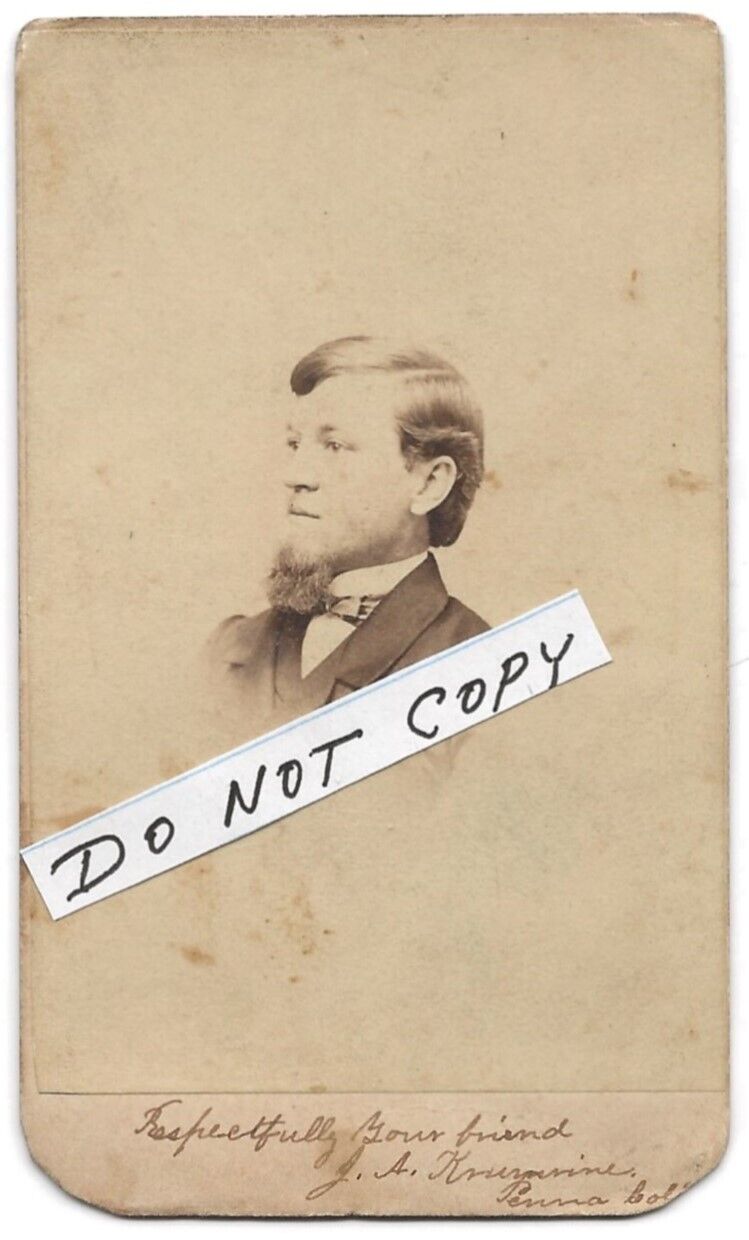 JACOB ALBERT KRUMRINE  PA. COLLEGE GETTYSBURG, PA. 1863