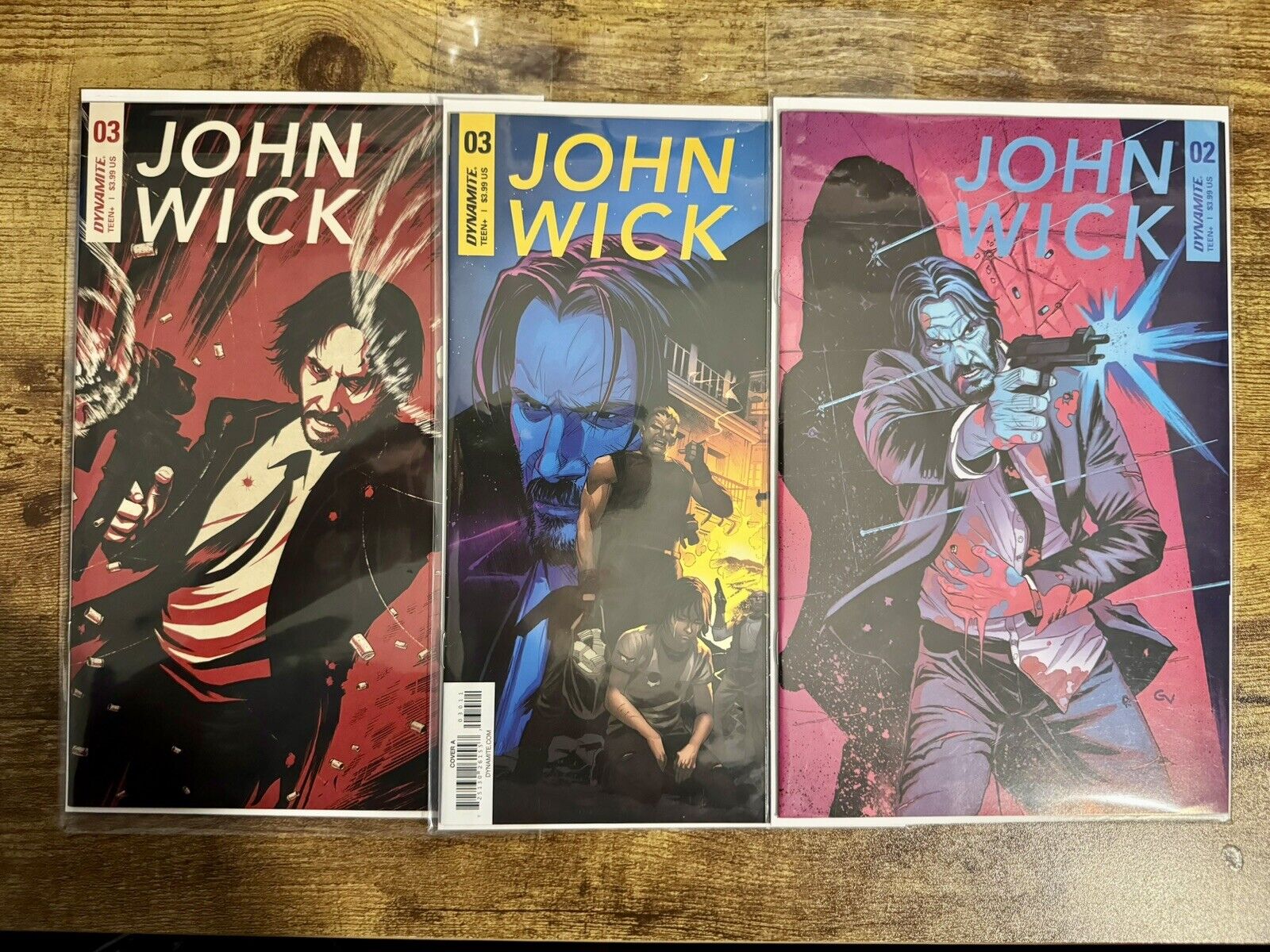 JOHN WICK Comic Lot John Wick Issue #2 John Wick Issue #3 DYNAMITE Comics