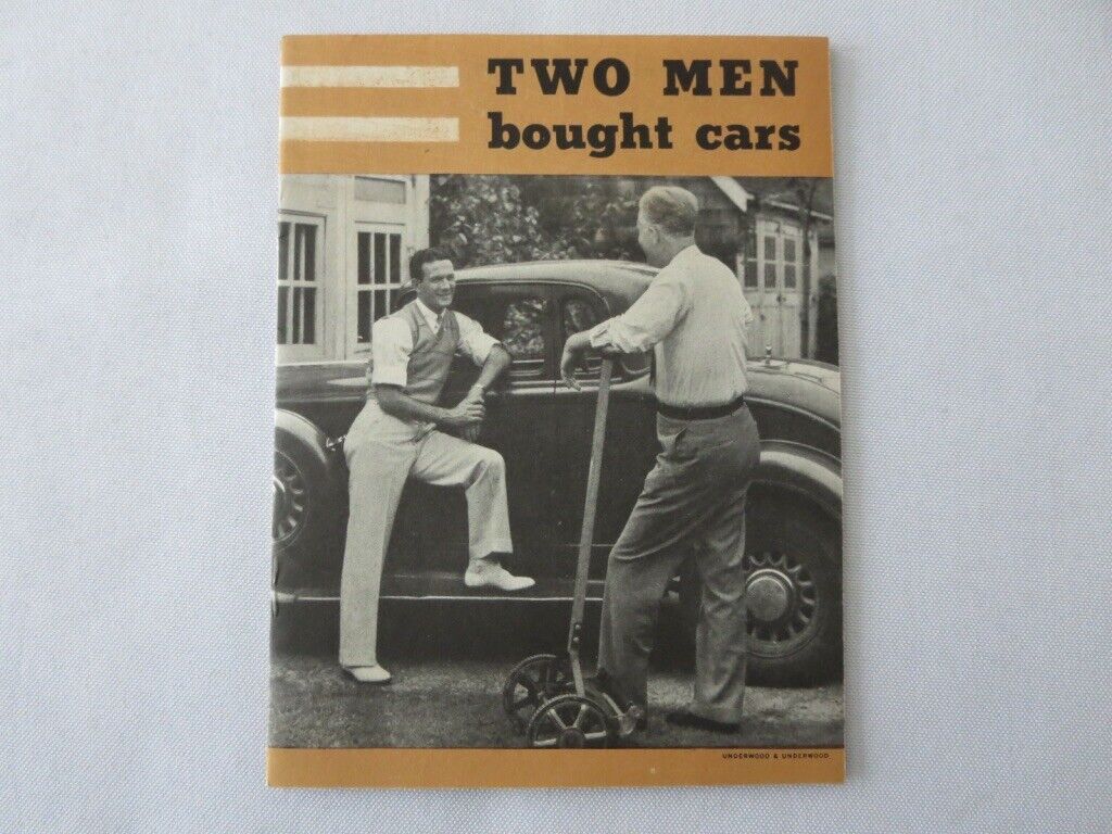 Vintage Standard Accident Insurance Book Sales Brochure 1930s - Auto Insurance 
