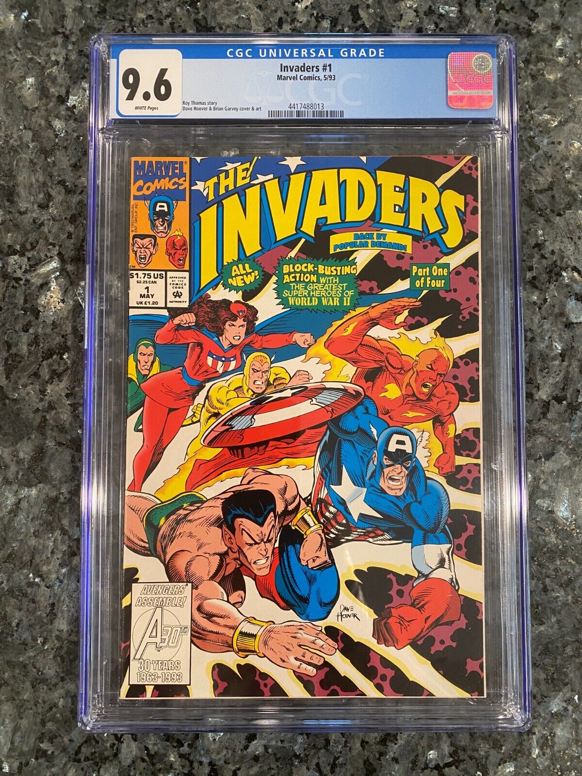 Classic Nostalgic Storytelling Superhero TeamUp: Invaders #1 CGC 9.6 White Pages
