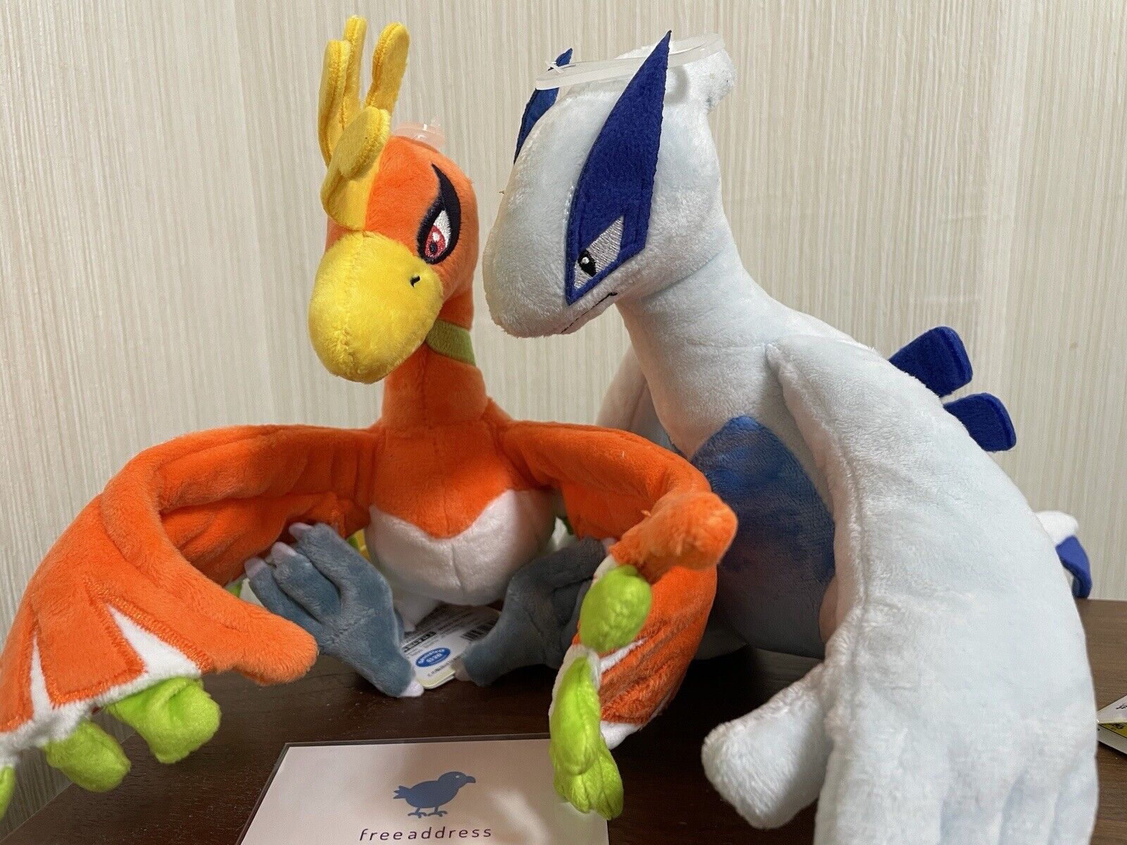 Ho-oh & Lugia Set Plush Doll Stuffed Toy Pokemon All Star Collection