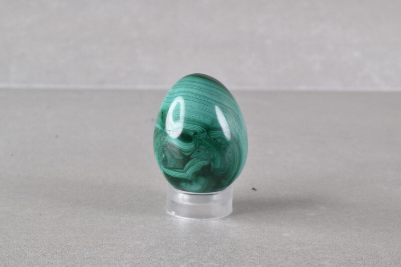 Small Malachite Egg from Congo  3.0 cm  # 18901
