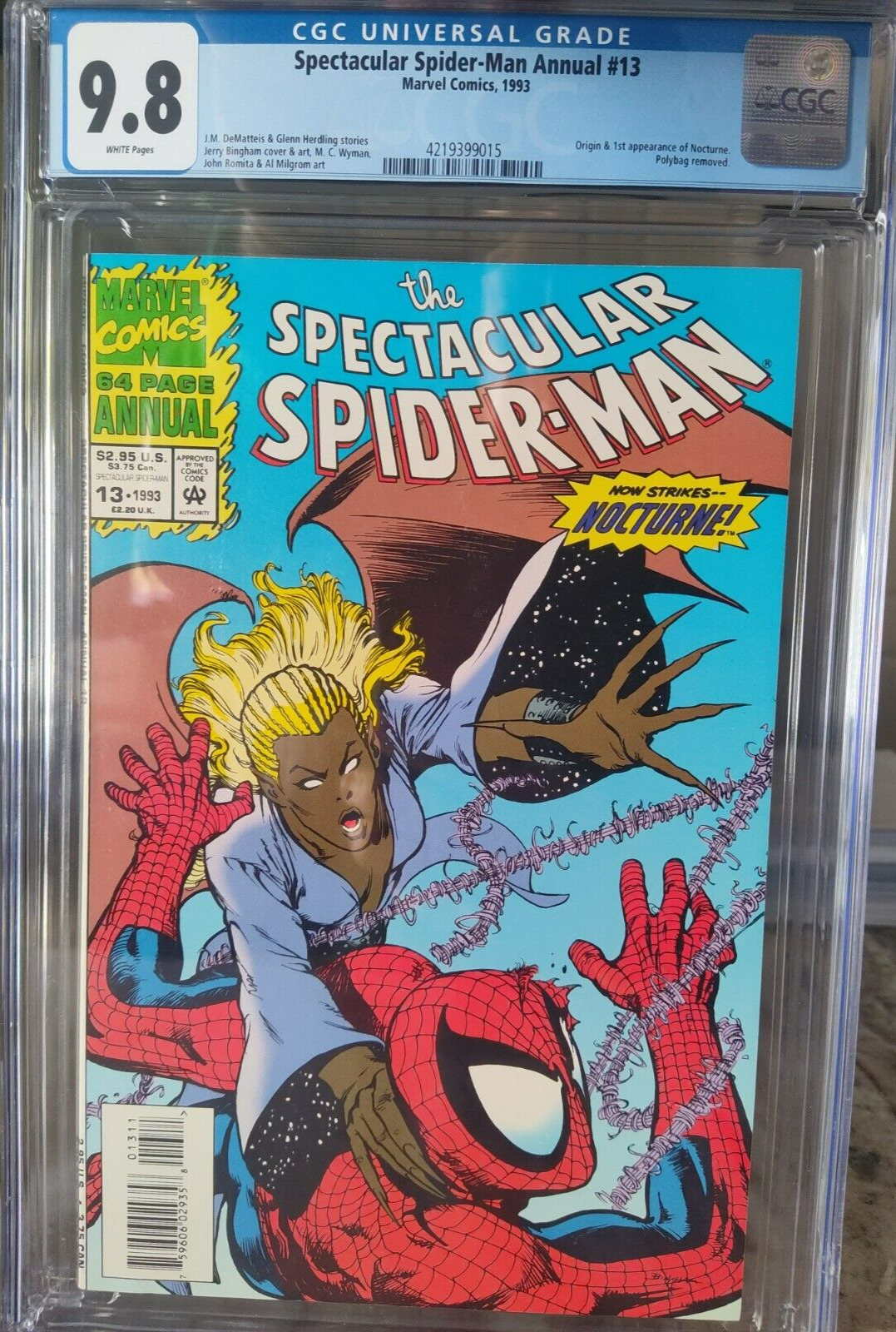 The Spectacular Spider-Man Annual #13 CGC 9.8 Marvel 1993 Comic Book