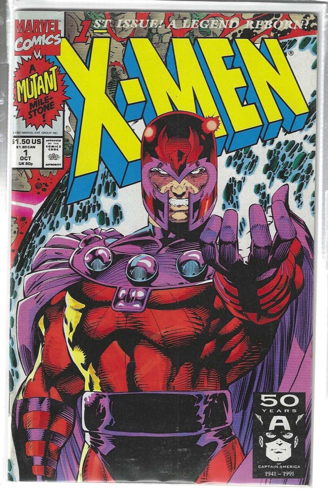 X-Men #1 Lot of All 5 Jim Lee Covers 1991 Marvel Comics AVG 9.6/NM+ A,B,C,D,E