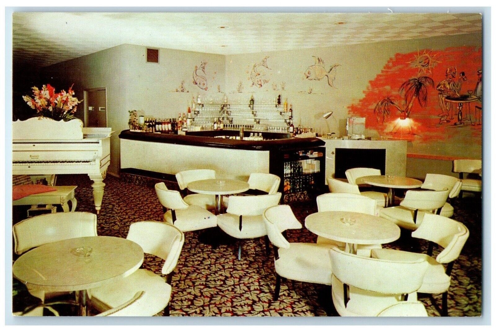 c1950\'s The Beachcomber Dining Room Fort Lauderdale Florida FL Vintage Postcard