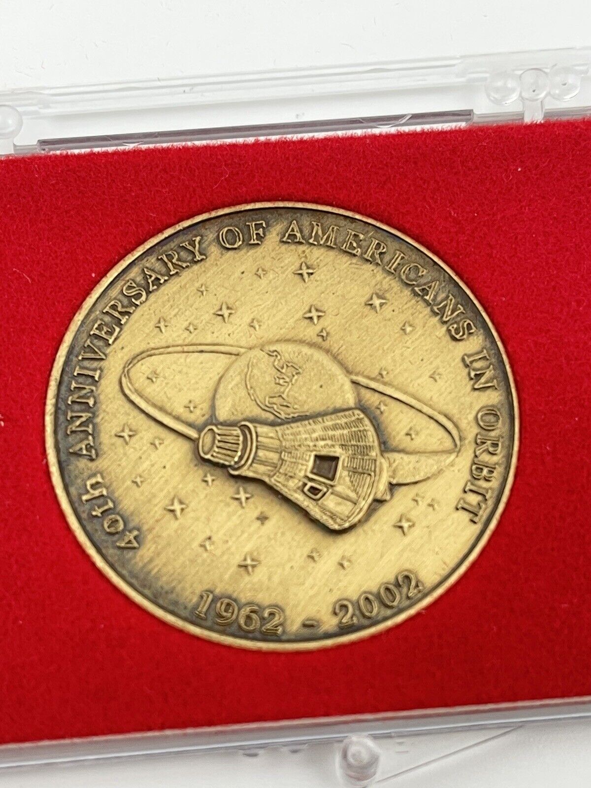 NASA Medallion Mercury Atlas Rocket Launch Astronauts Project Mercury Glenn Coin