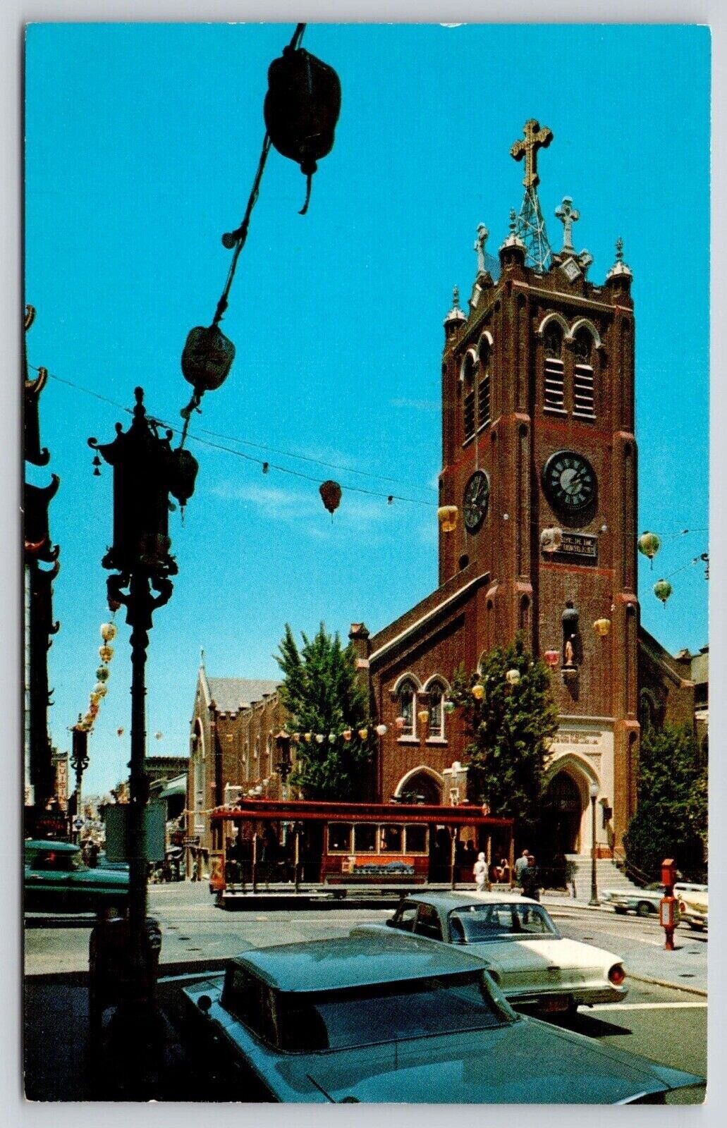 Historic Old Saint Marys California Street Grant Avenue Chinatown VNG Postcard