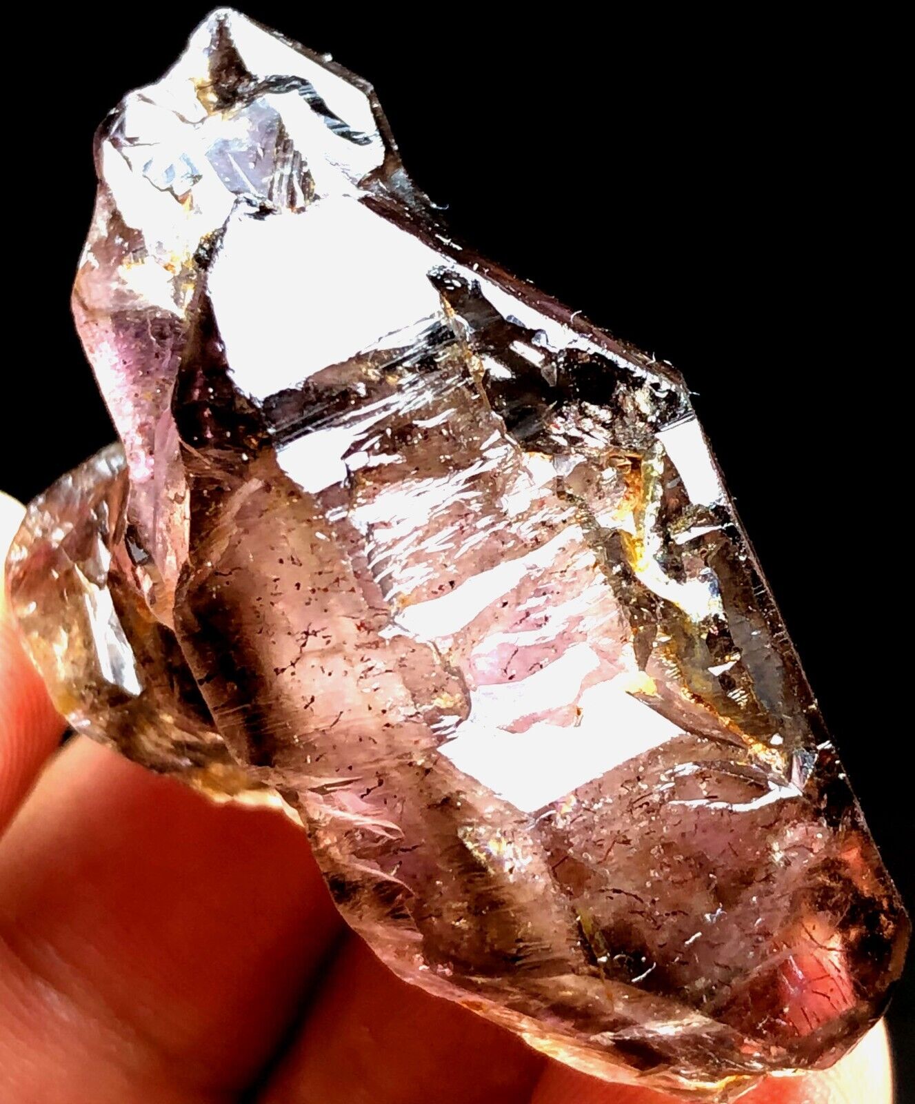 41g 1 Diamond Grade Super Seven Skeletal Amethyst Quartz Crystal specimens N884