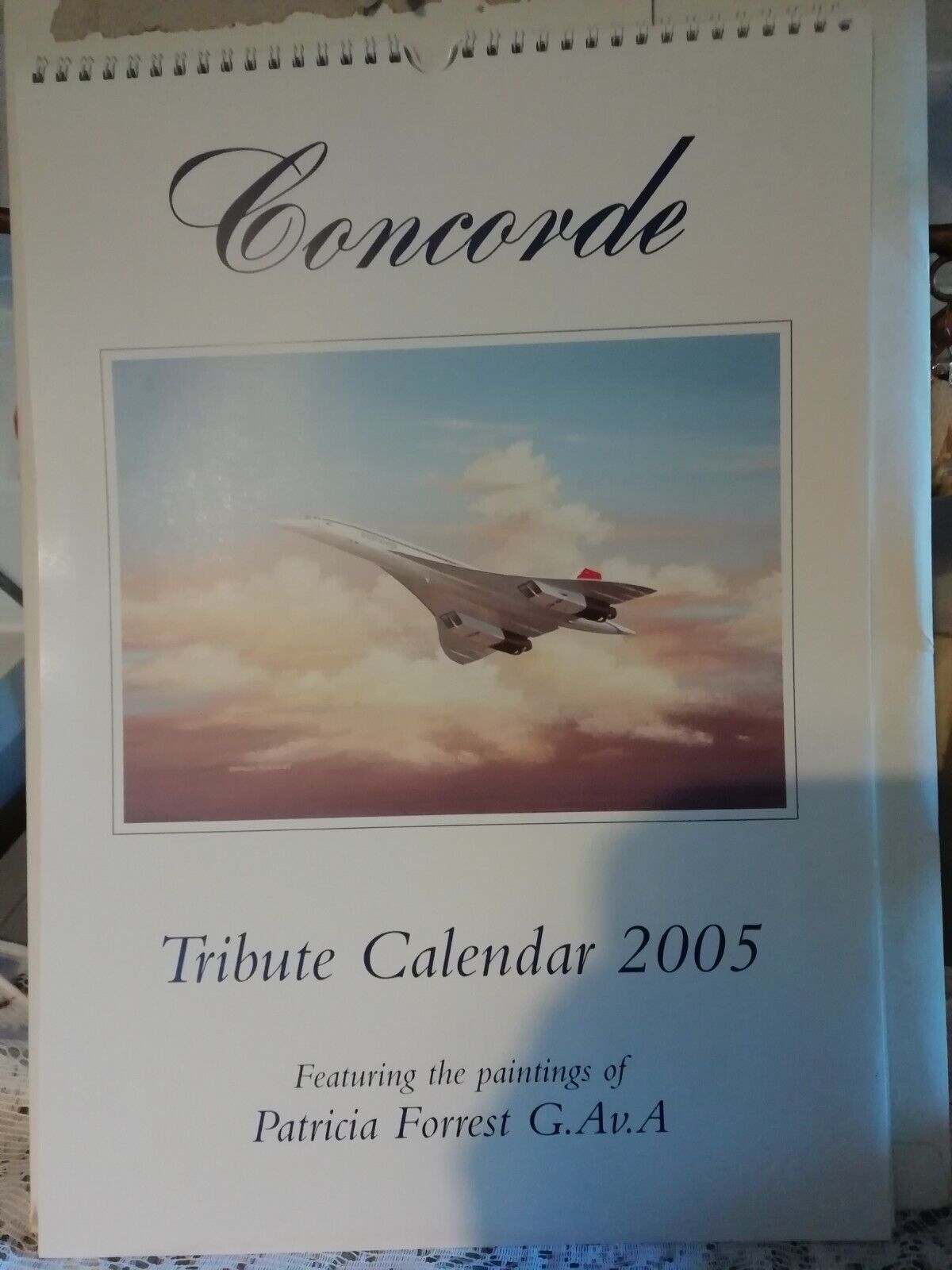 Concorde British Airways Large Tribute Calendar 2005 Mint