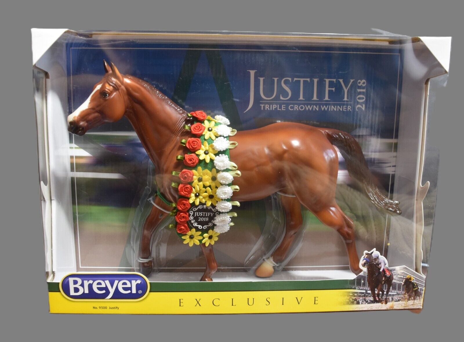 Breyer JUSTIFY 2018 Triple Crown Winner  Exclusive Horse New in Box