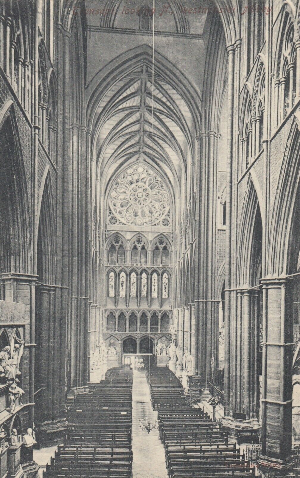 Vintage Postcard  INTERIOR CHURCH  CATHEDRAL   UNPOSTED
