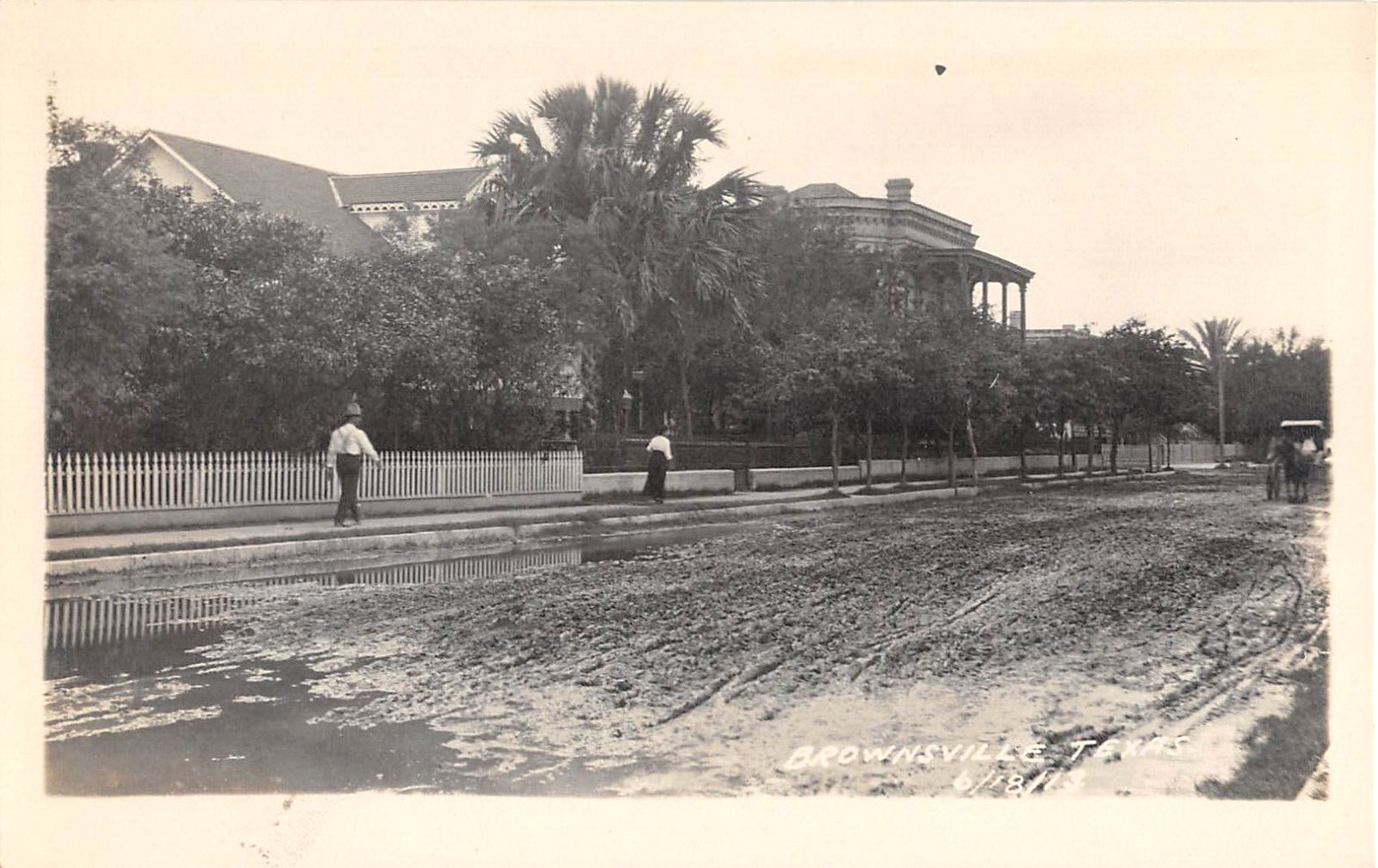 1913 RPPC Homes Brownsville TX #2