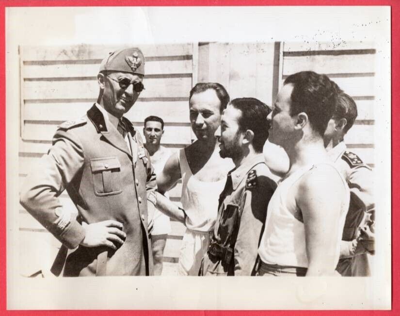 1940 Italian Major General Romolo La Strucci Captured Libya Original News Photo