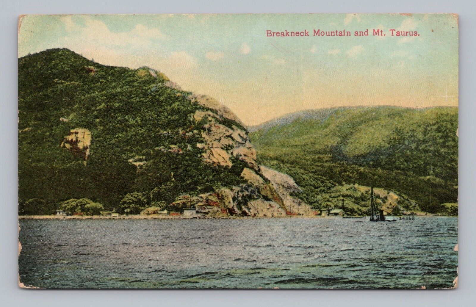 Postcard Breakneck Mountain & Mt. Taurus New York