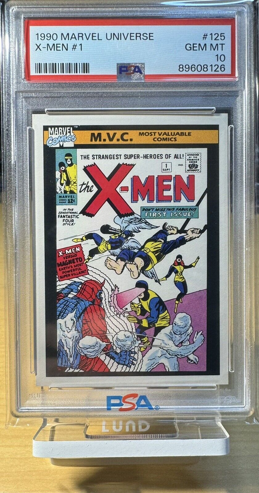 1990 MARVEL UNIVERSE #125 X-Men #1 🔥PSA 10🔥 GEM MINT