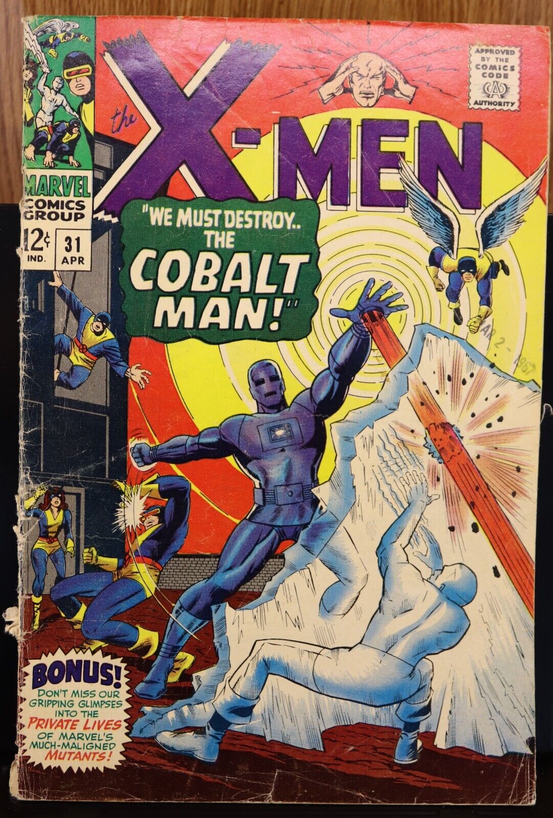 X-Men #31 (1967, Marvel) 1st appearance of Cobalt Man