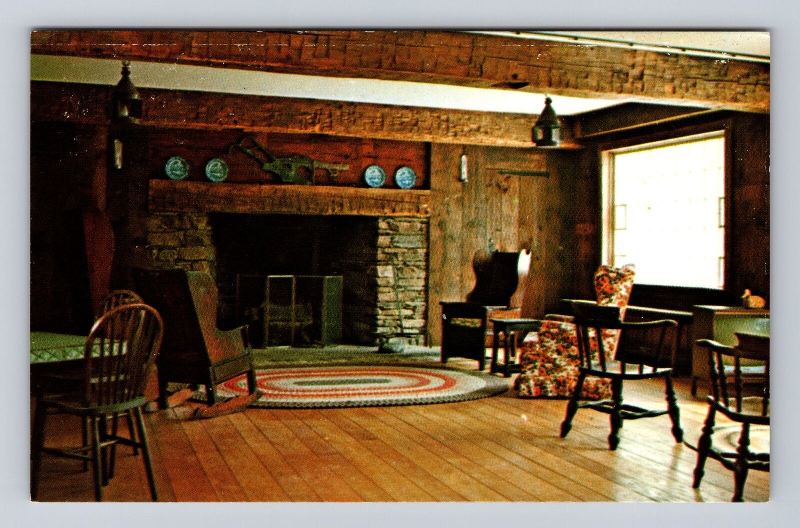 Grafton VT-Vermont, Barn Lounge at Old Tavern, Antique Vintage Souvenir Postcard