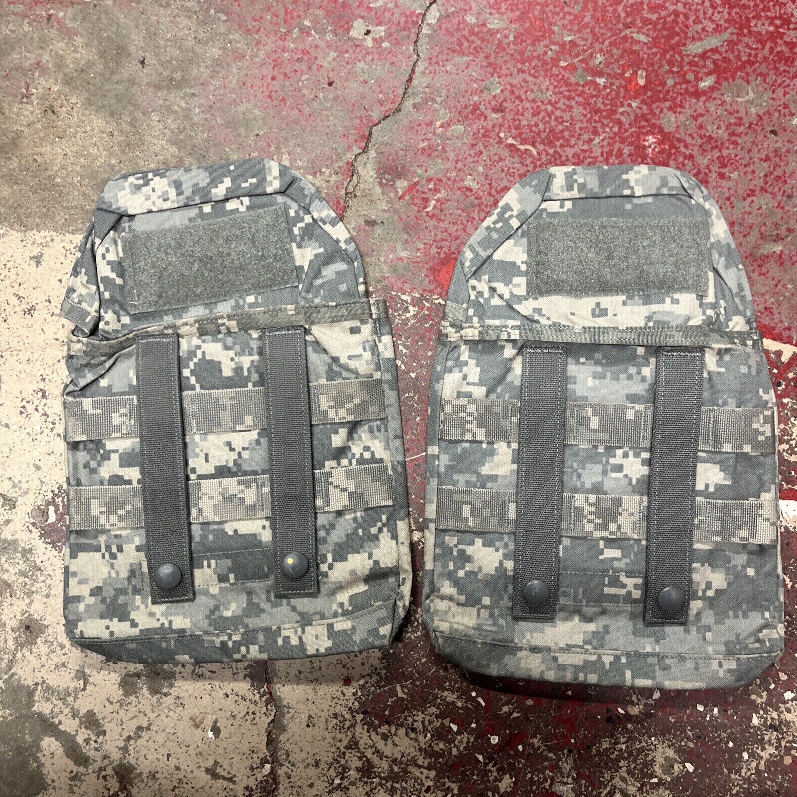 Pair of USGI Army ACU UCP Digital Camo Vest Side Plate Pocket Pouches