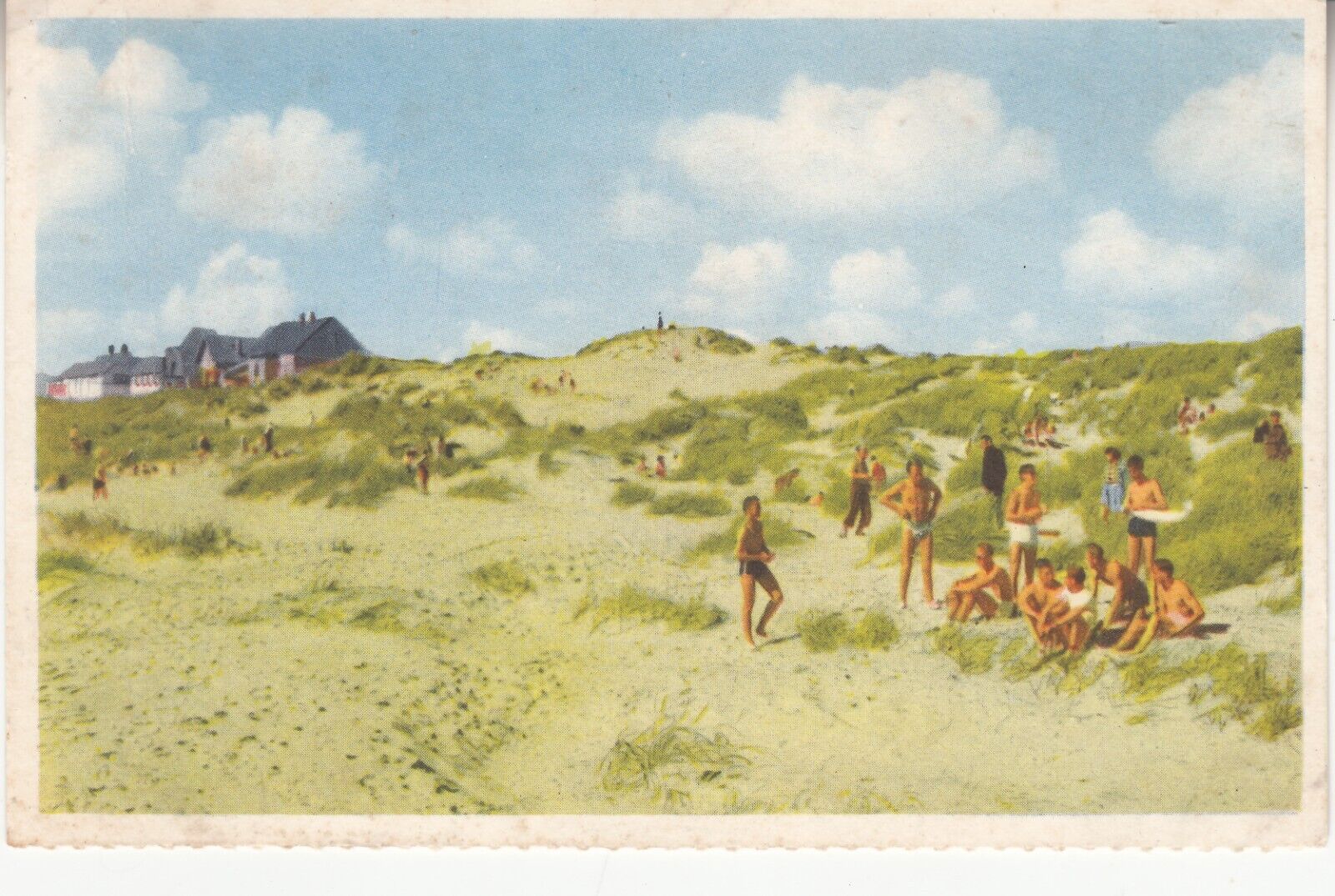 Denmark 1990s. Beach. Fano Klitparti Vintage postcard