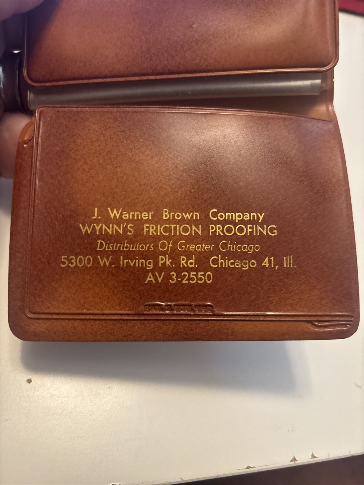 Vintage Wynn\'s Friction Proofing Nu-View 17” Pass Case Billfold Virgin Vinyl EUC
