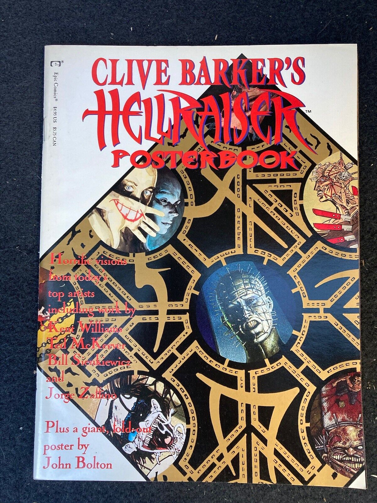 Clive Barker\'s HELLRAISER POSTERBOOK 1991 John Bolton- Mike Mignola- Bisley