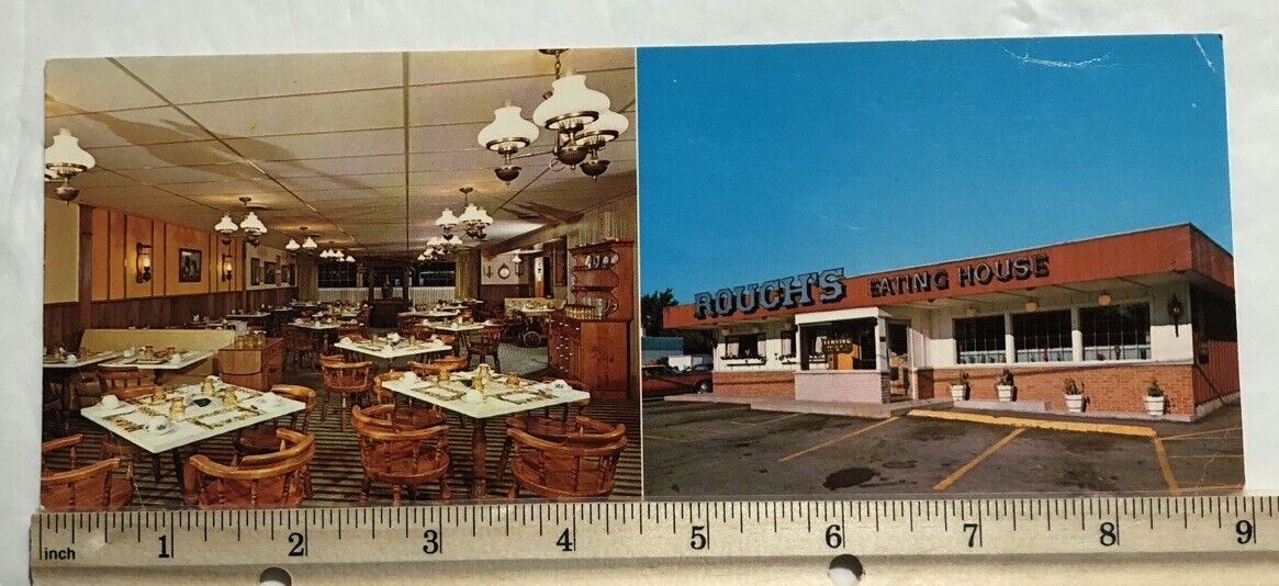 Rouch\'s Eating House South Bend, Indiana Oversized Postcard