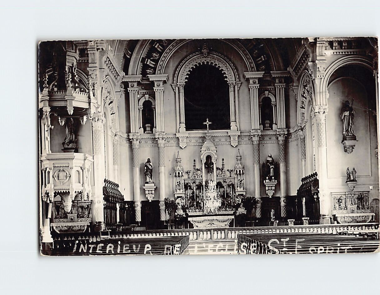 Postcard Interieur De L\'Eglise St. Esprit, Paris, France