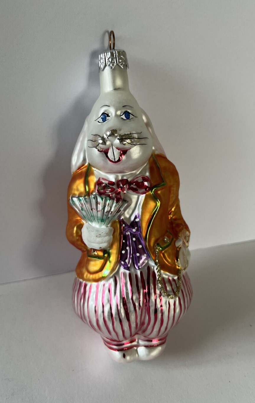 Vintage Limited Edition Christopher Radko Rabbit ornament