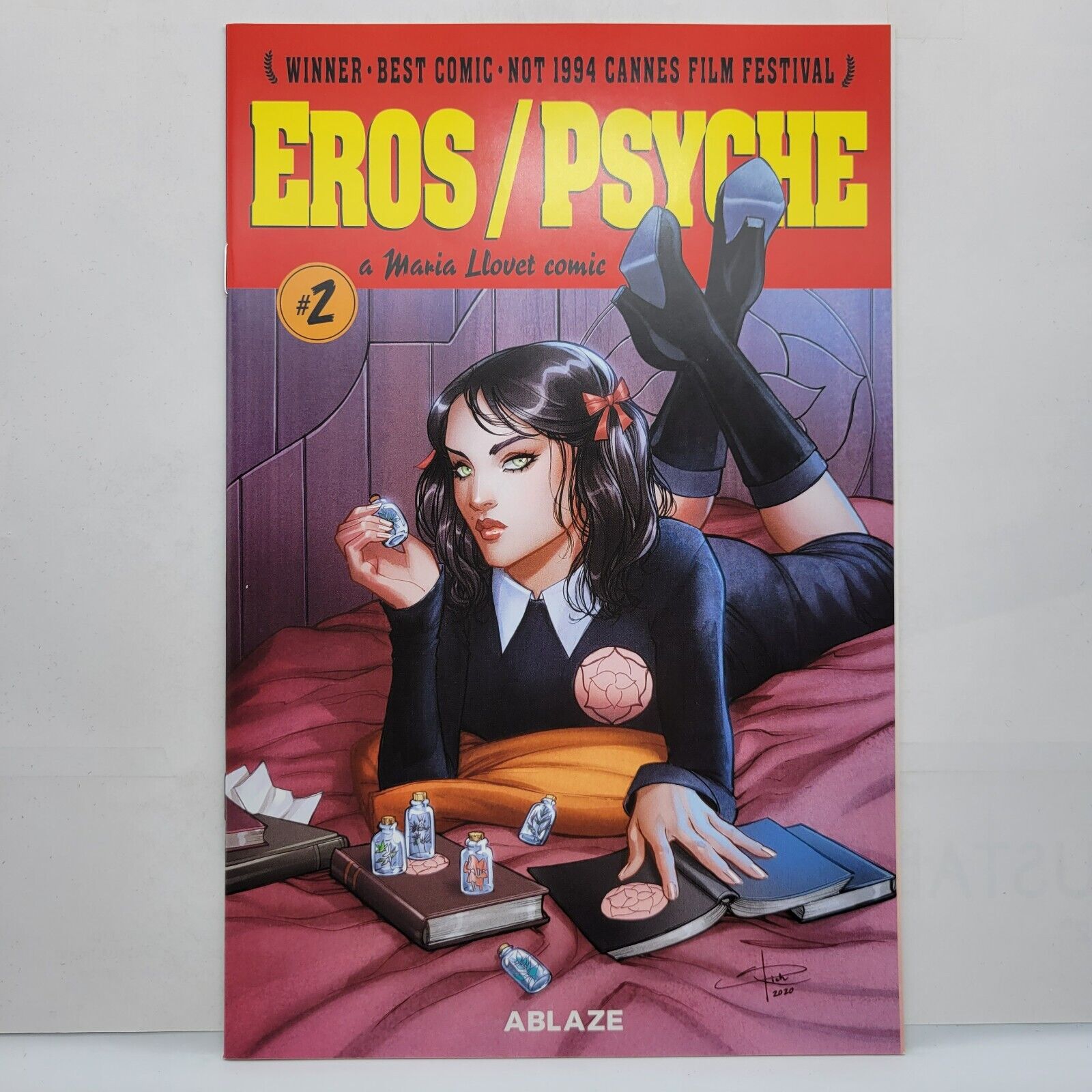 Maria Llovets Eros Psyche 2 Variant Sabine Rich Pulp Fiction Parody Ablaze Comic